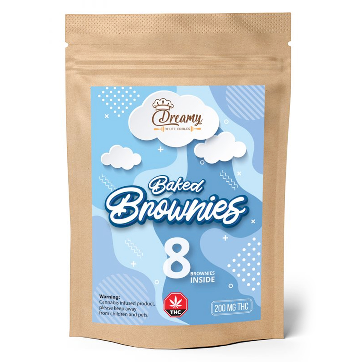 Dreamy Delite - Baked Brownies - 200mg | Buy Edibles Online | Dispensary Near Me