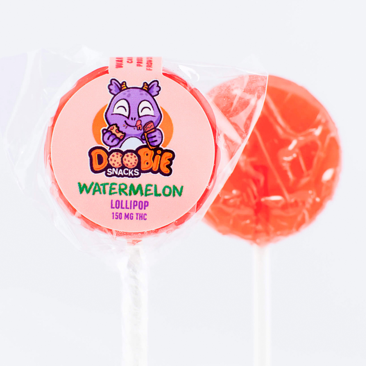 Watermelon Lollipops 150MG THC by Doobie Snacks