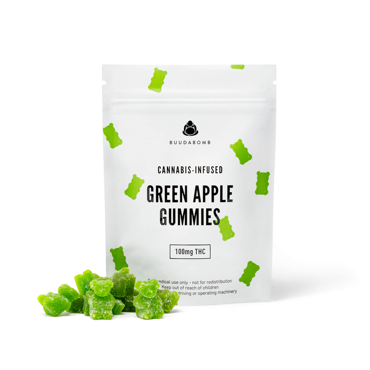 Buy Buudabomb - Green Apple Gummies