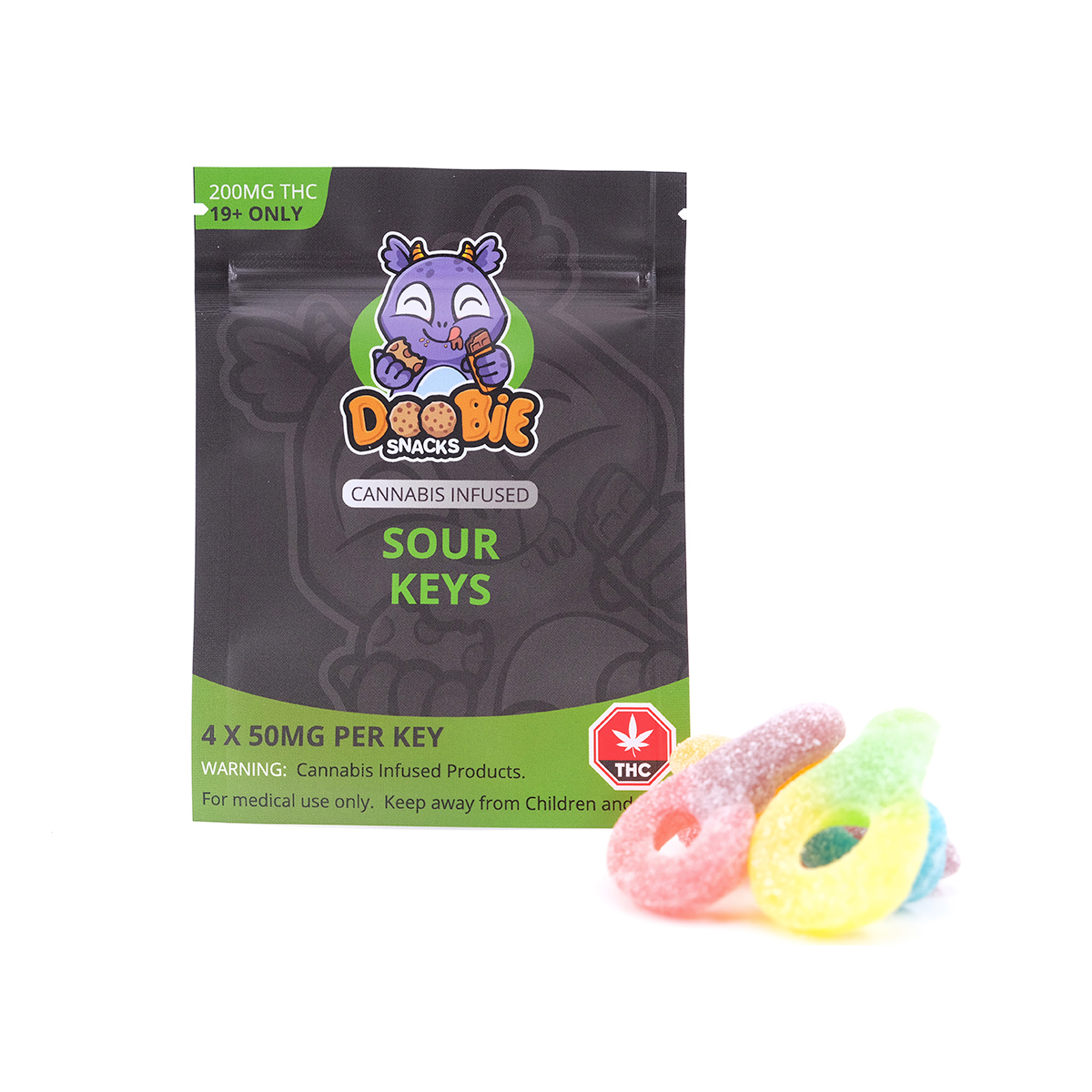 Buy Doobie Snacks Sour Keys 200mg ONline