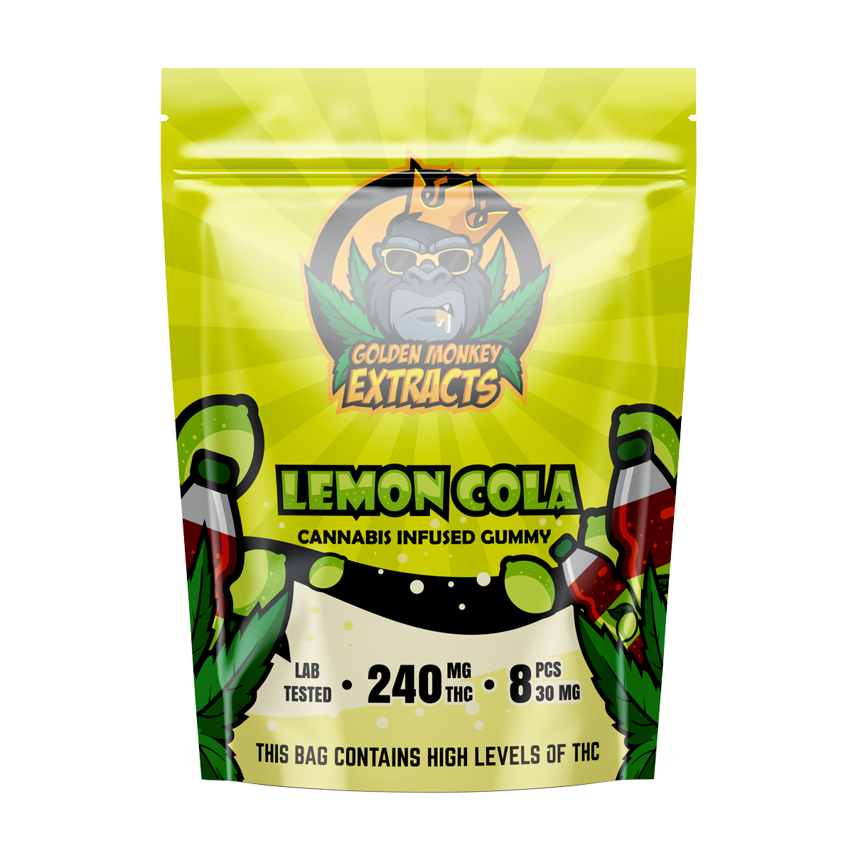 Buy Golden Monkey Lemon Cola - 240mg THC