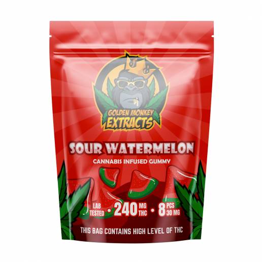 Buy Golden Monkey Sour Watermelon - 240mg THC Online