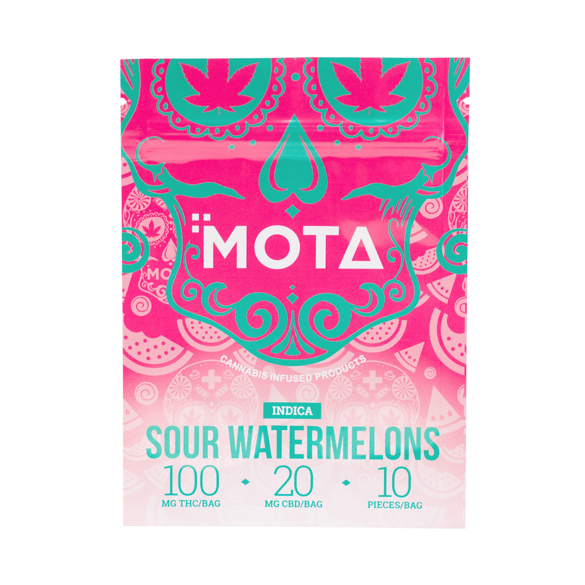 Buy MOTA - Medicated Gummies - Sour Watermelons - Indica