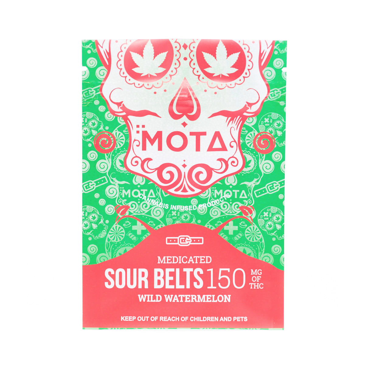 Buy MOTA - Sour Belts Wild Watermelon - 150mg THC