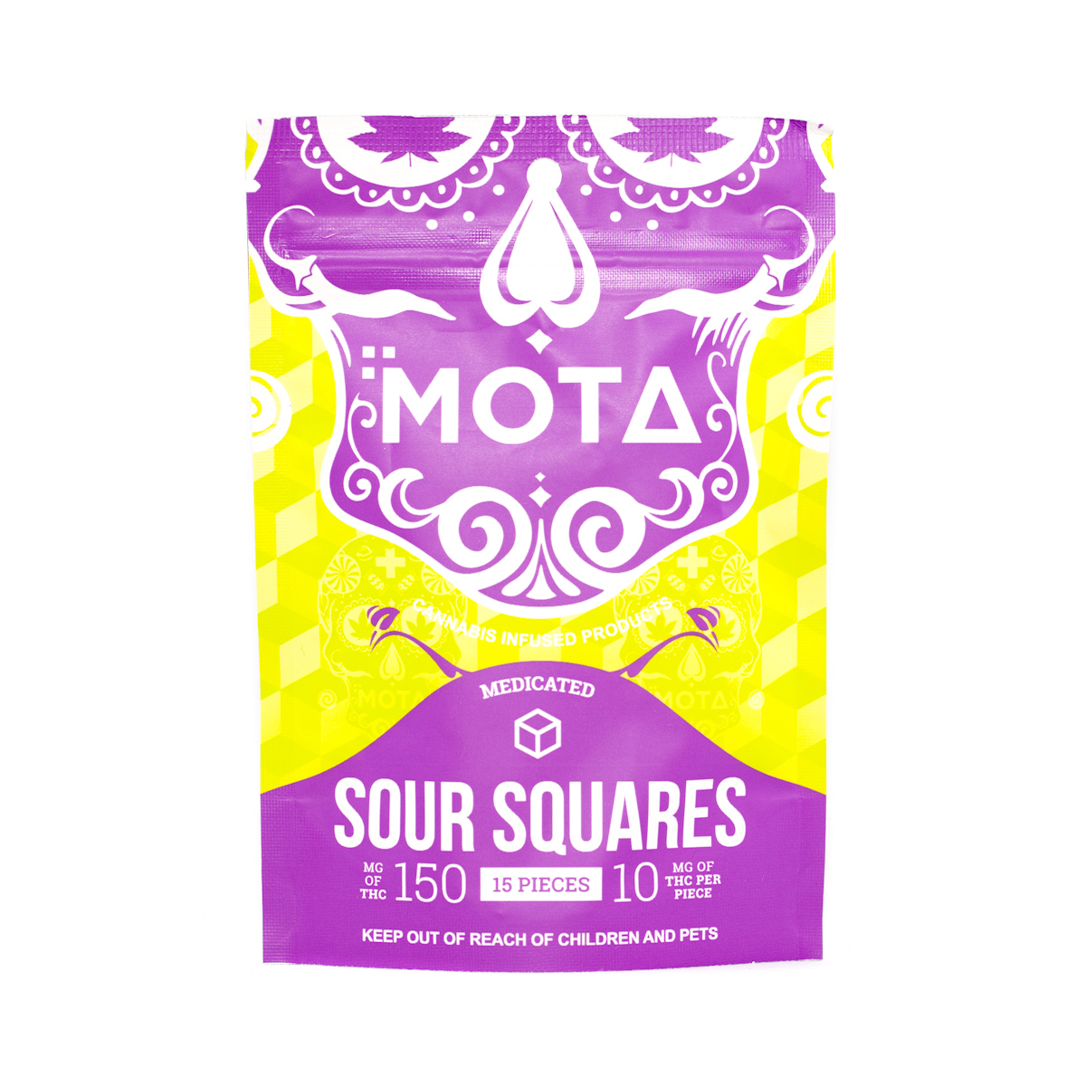 Buy MOTA - Sour Squares 150mg THC