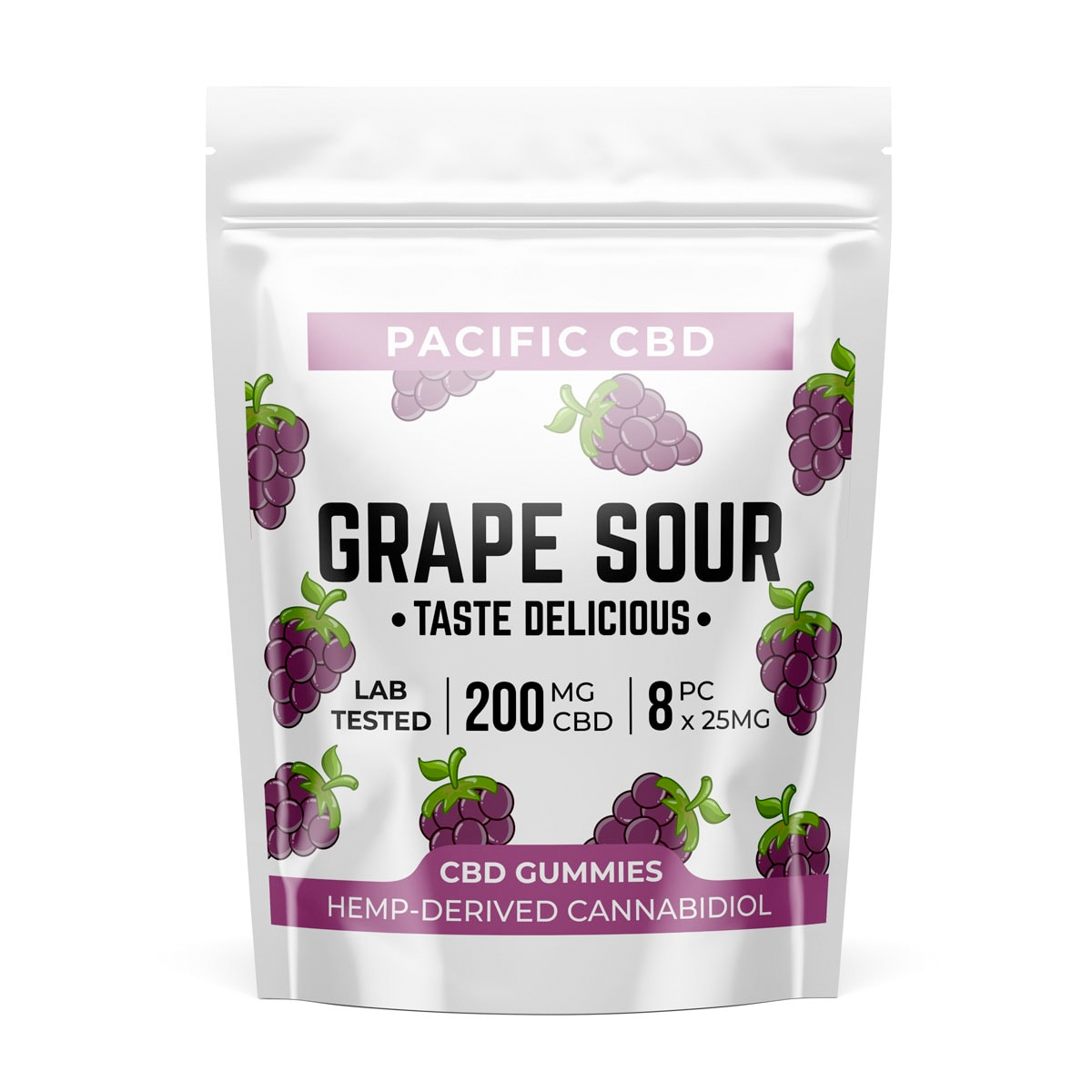 Buy Pacific CBD Grape Sour 200mg