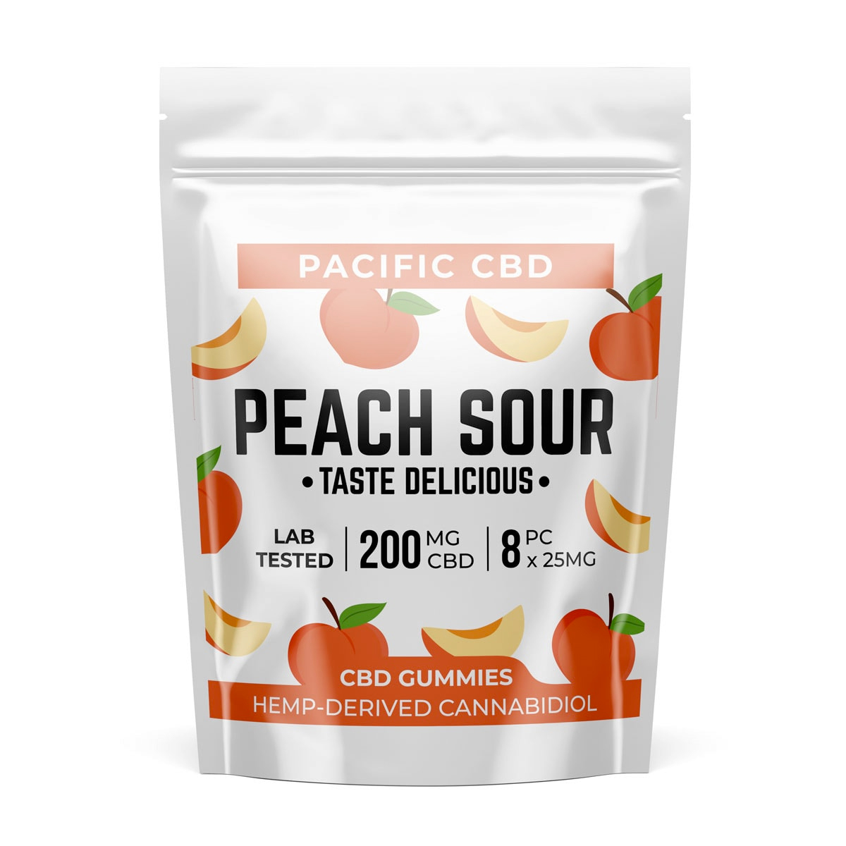 Buy Pacific CBD Sour Peach 200mg