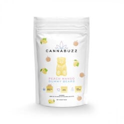 Peach Mango Gummy Bears Cannabuzz | Buy Edibles Online | Dispensary Near Me