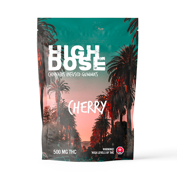 buy High Dose - Cherry THC Gummies 500mg