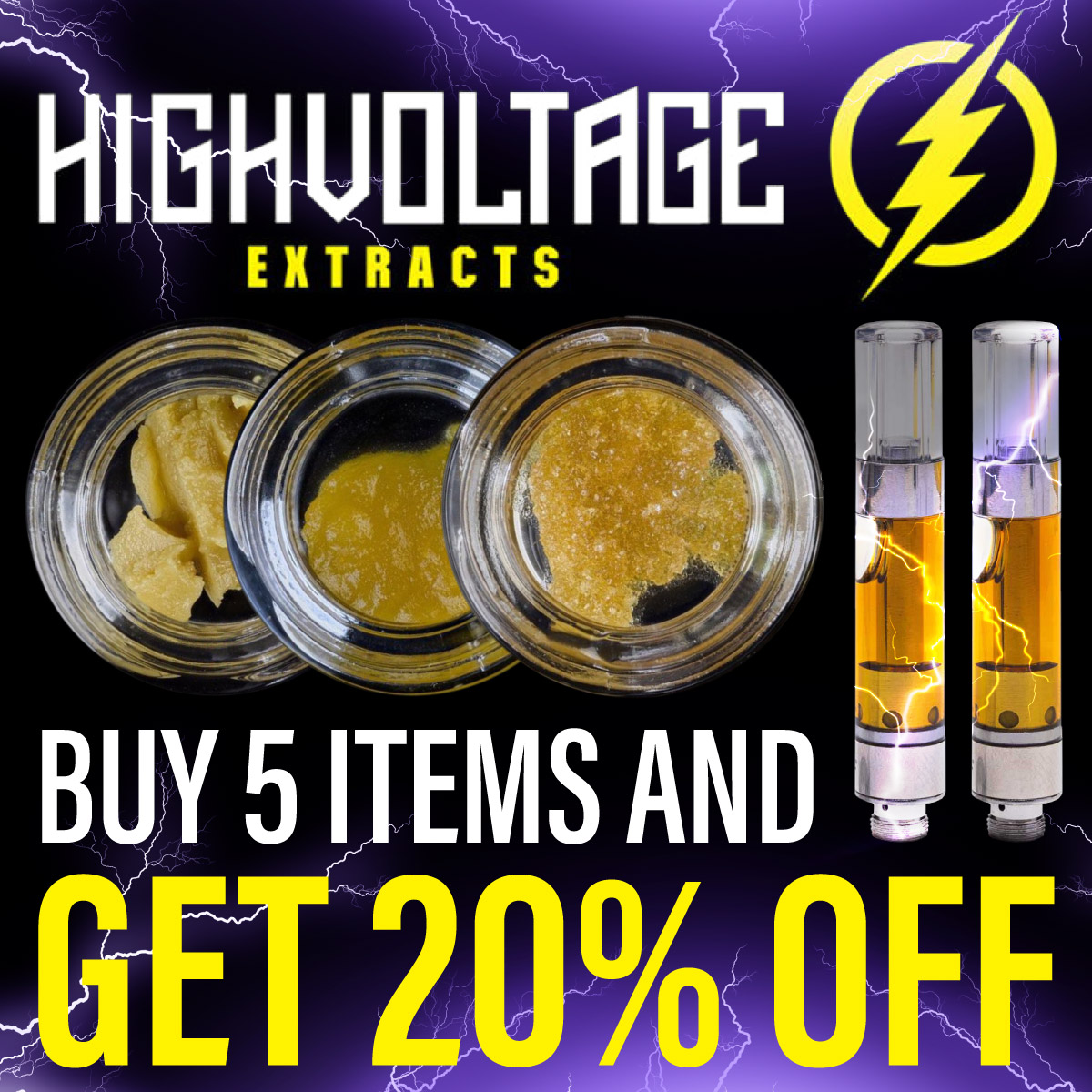 High Voltage Extracts | Dispensary Near Me | DNMN