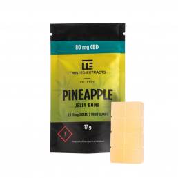 Twisted Extracts Jelly Bomb Pineapple - 80mg CBD | Buy Edibles Online | Dispensary Near Me