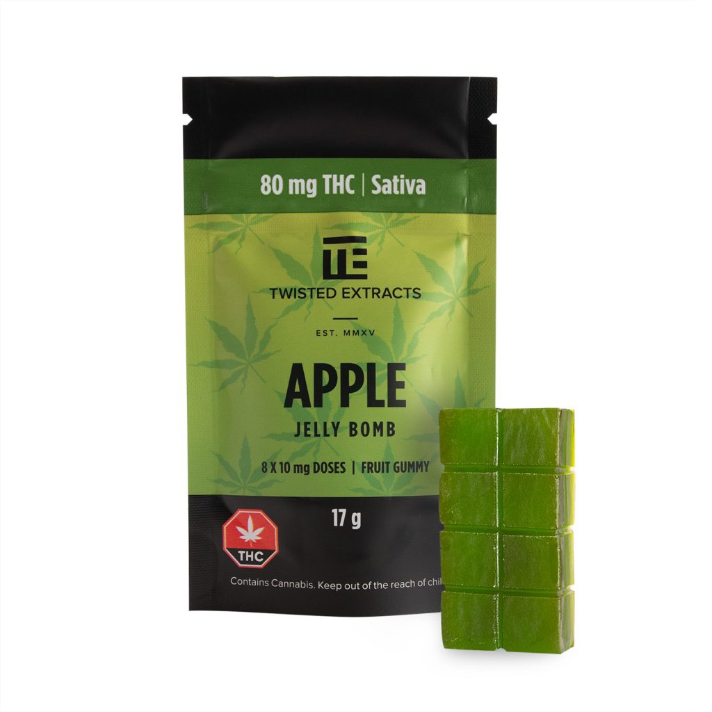 Twisted Extracts Jelly Bomb Apple - 80mg THC | Buy Edibles Online | Dispensary Near Me