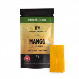 Twisted Extracts Jelly Bomb Mango - 80mg THC | Buy Edibles Online | Dispensary Near Me
