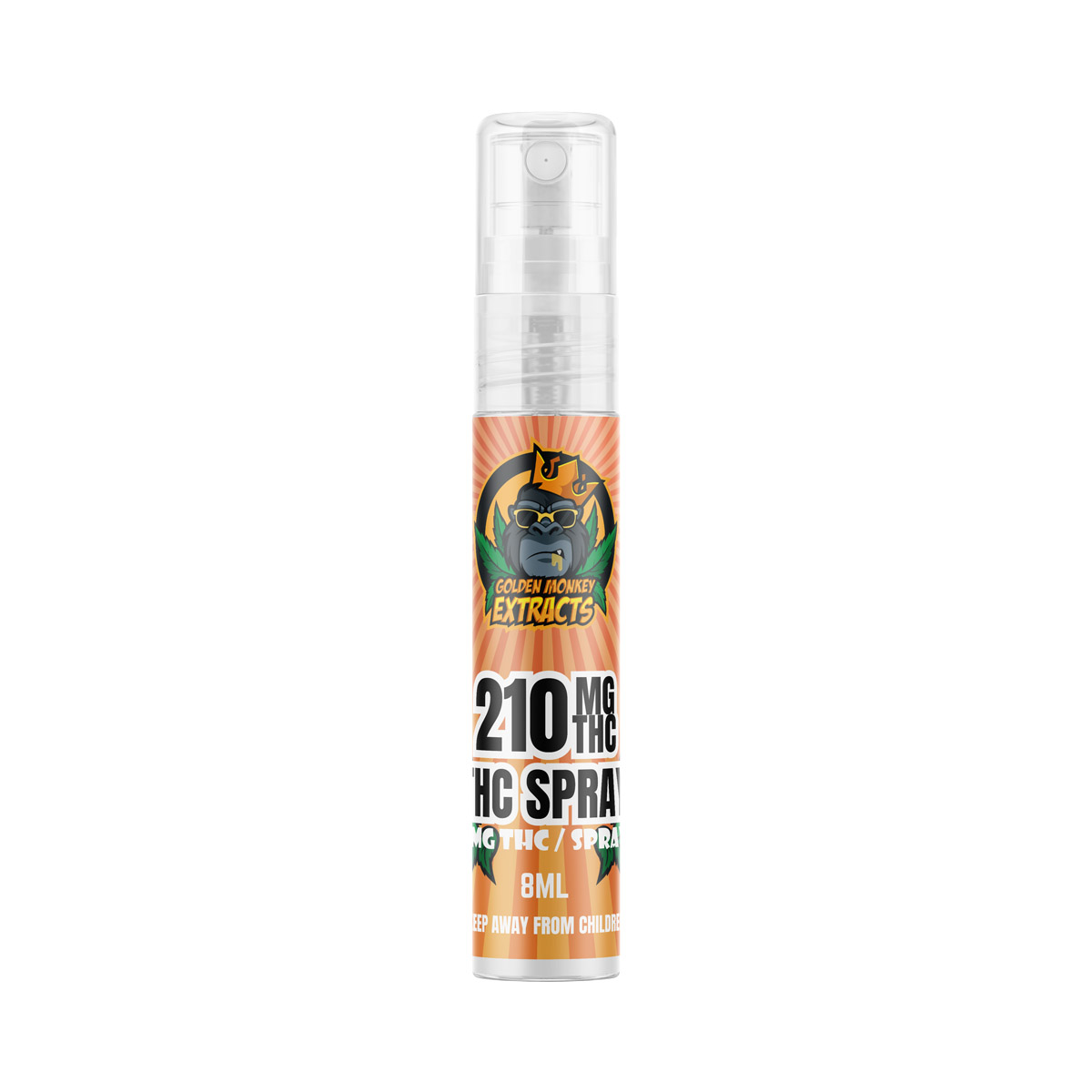 Golden Monkey Extracts - Sublingual THC Spray Citrus Blast 210mg | Buy Distillate Online | Dispensary Near Me