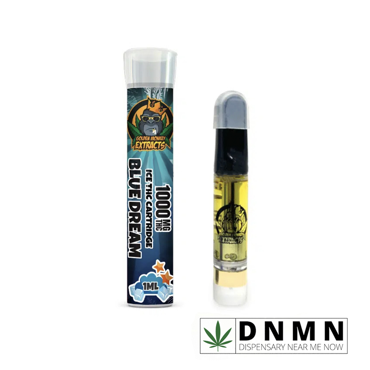 Golden Monkey Extracts - ICED Blue Dream Cartridge | Buy Vapes Online | Dispensary Near Me