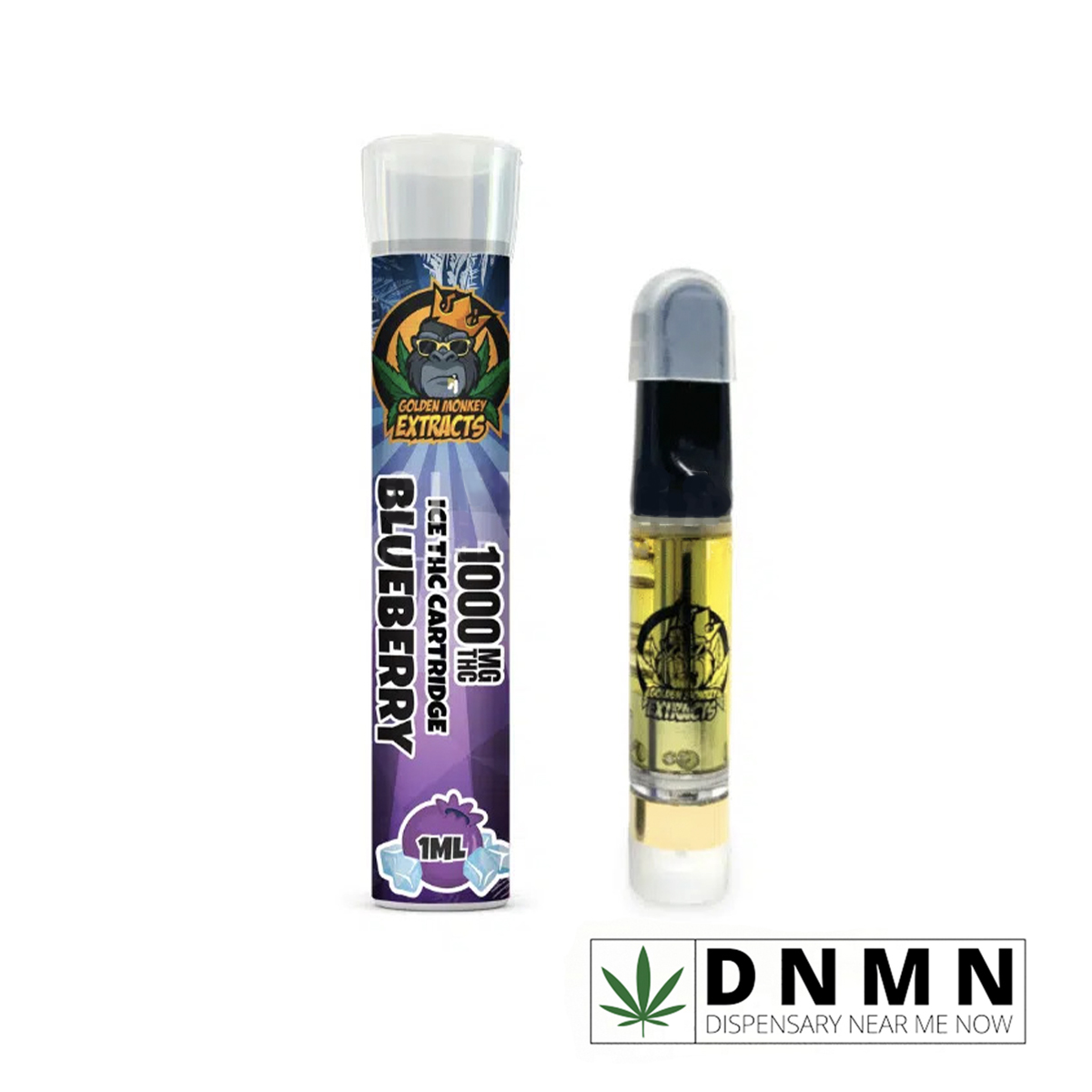 Golden Monkey Extracts - ICED Blueberry Cartridge | Buy Vapes Online | Dispensary Near Me