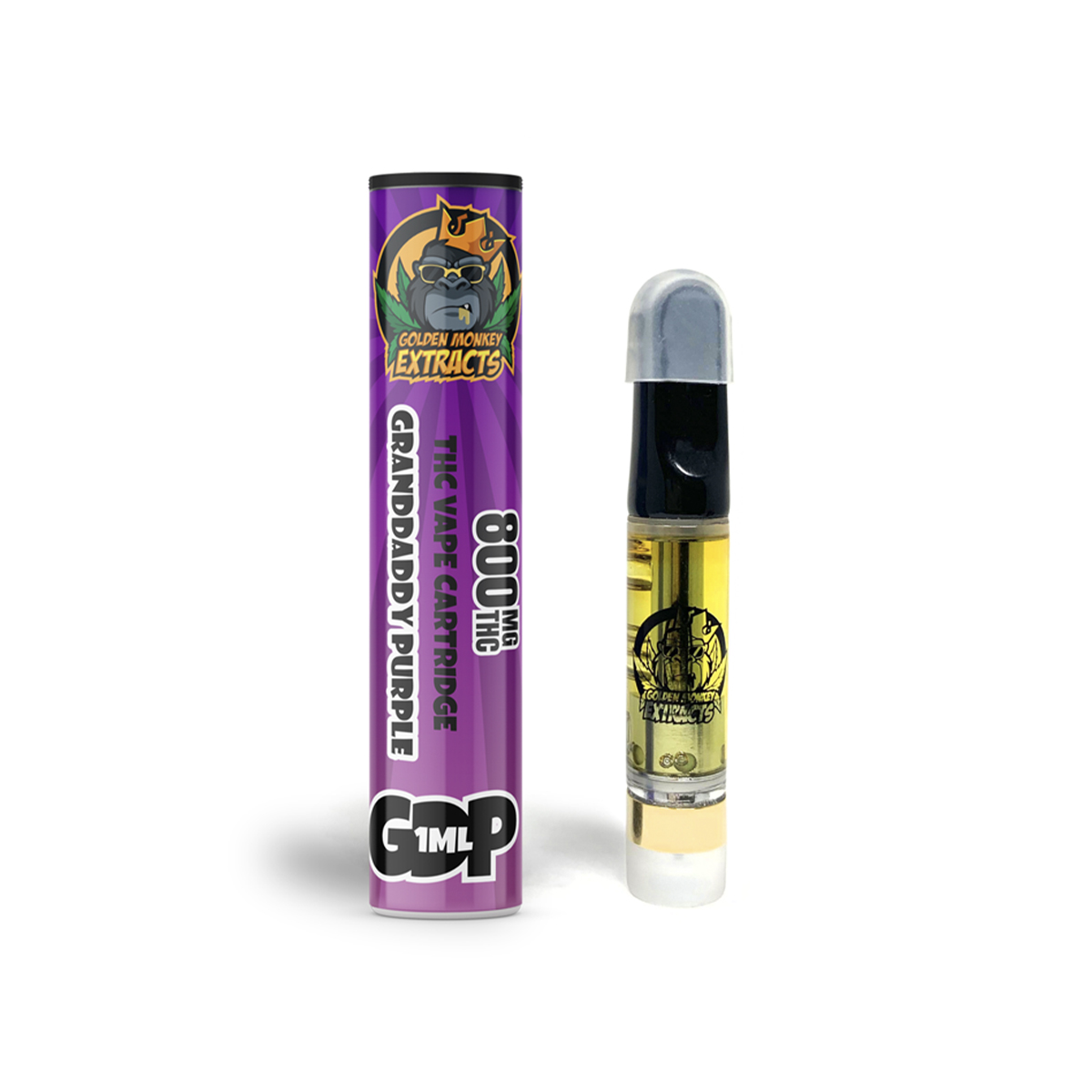 Golden Monkey Extracts - Granddaddy Purple Cartridge | Buy Vapes Online | Dispensary Near Me