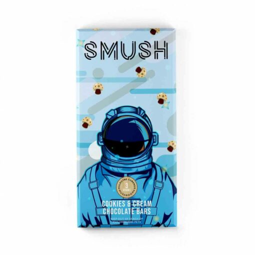 Smush – Cookies and Cream Chocolate Bars – 3g