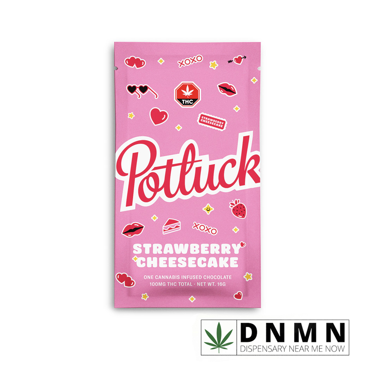 Potluck - Strawberry Cheesecake Chocolate – 100mg THC | Buy Edibles Online | Dispensary Near Me