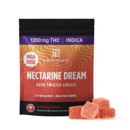 Twisted Extracts - Nectarine Dream Sour Twisted Singles - 1200mg THC | Buy Edibles Online | Dispensary Near Me