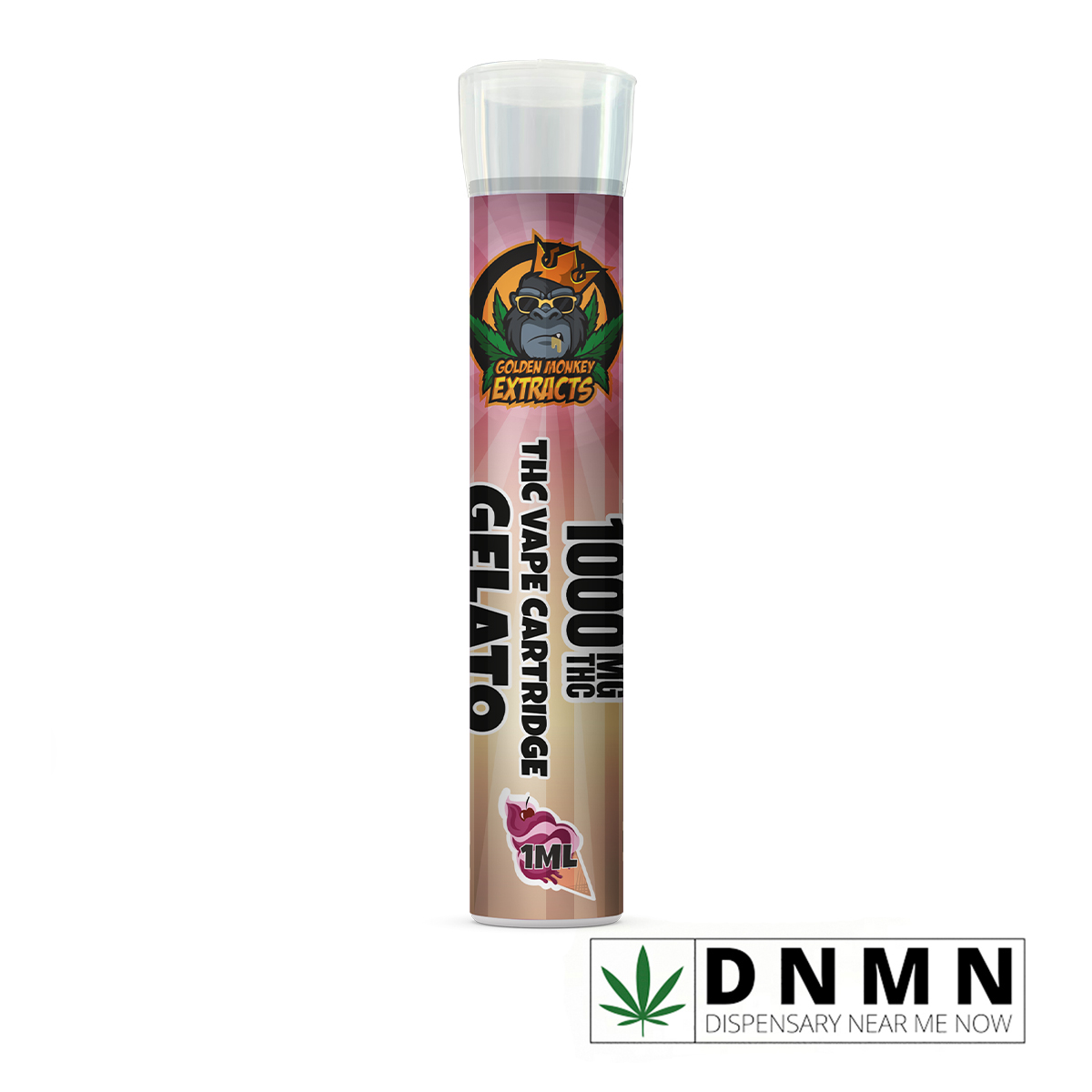 Golden Monkey Extracts - Gelato Cartridge 1000MG THC | Buy Vape Online| Dispensary Near Me