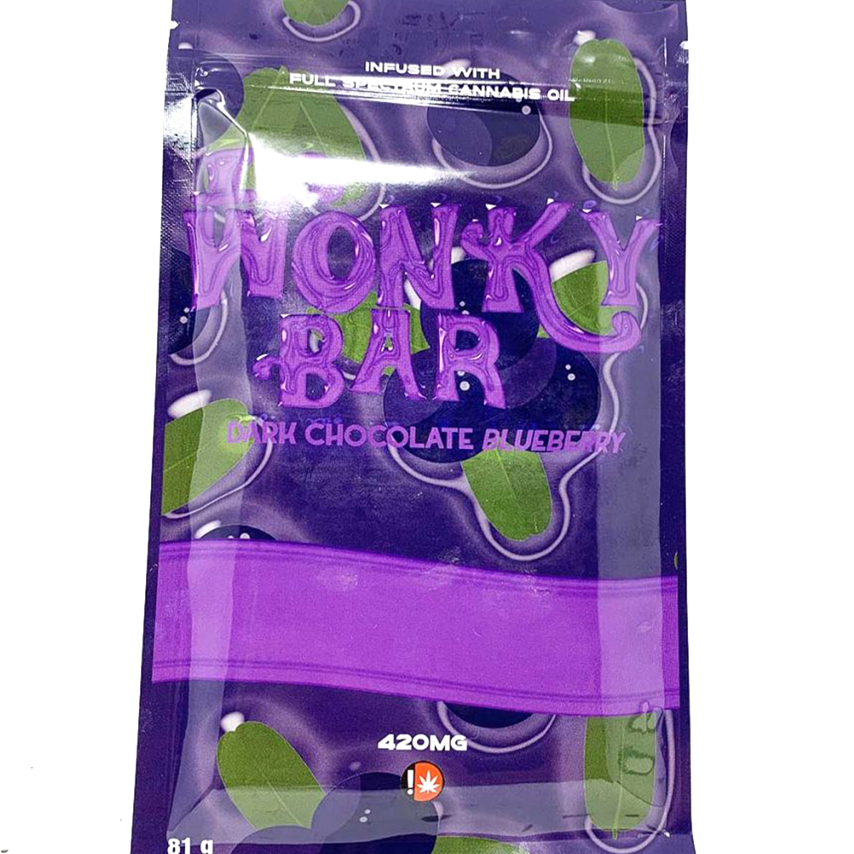 Wonky Bar - Dark Chocolate Blueberry | Buy Magic Edibles Online | Dispensary Near Me