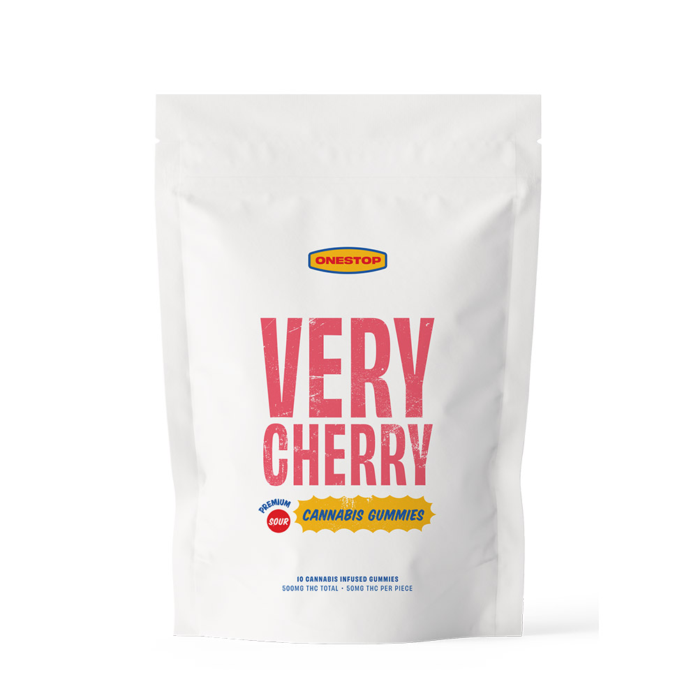 One Stop – Sour Very Cherry THC Gummies| Buy Edibles Online | Dispensary Near Me