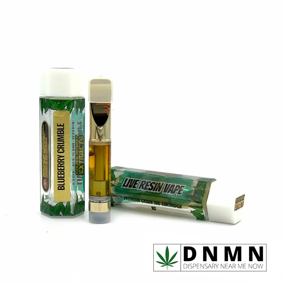 Golden Monkey Extracts - Blueberry Crumble Live Resin Cartridge | Buy Live Resin Cartridge Online | Dispensary Near Me