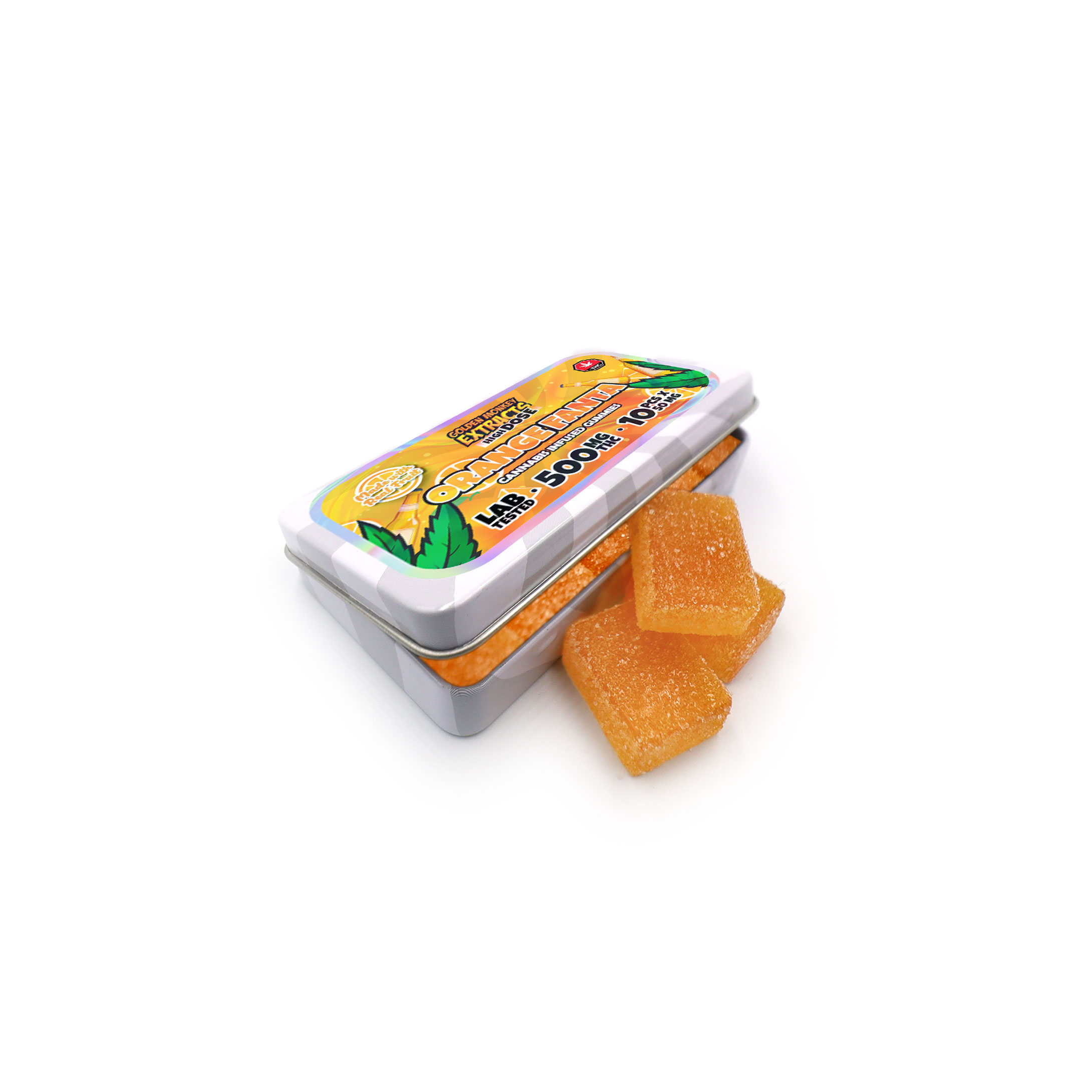 Golden Monkey Extracts - THC Gummy High Dose Orange Fanta - 1000MG | Buy Edibles Online | Dispensary Near Me