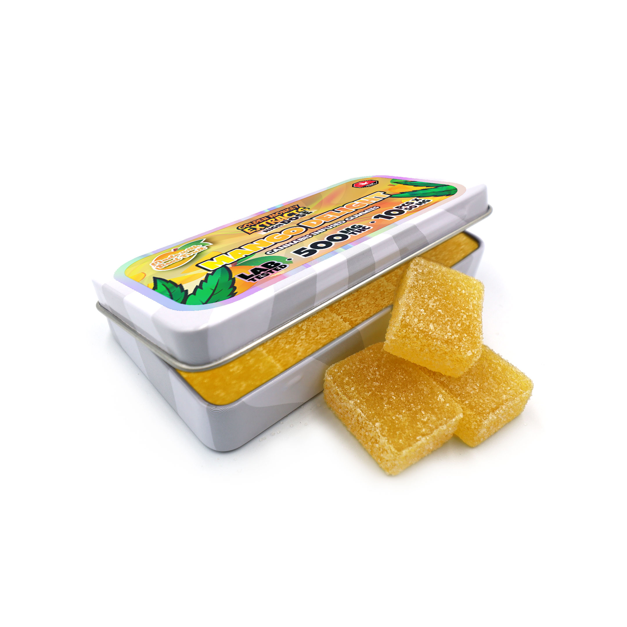 Golden Monkey Extracts - THC Gummy High Dose Mango Delight - 1000MG | Buy Edibles Online | Dispensary Near Me