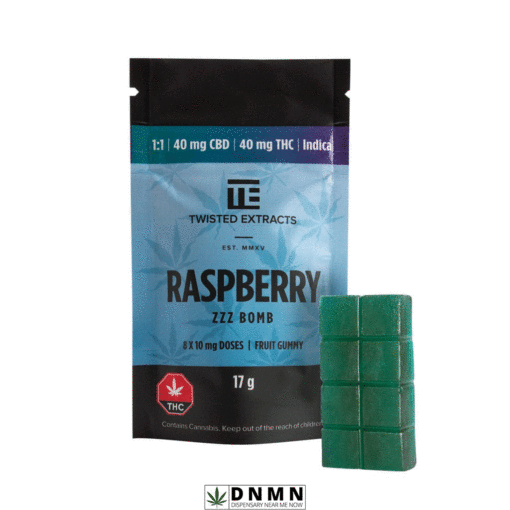 Blue Raspberry ZZZ Jelly Bomb Twisted Extract | Buy Edibles Online | Dispensary Near Me