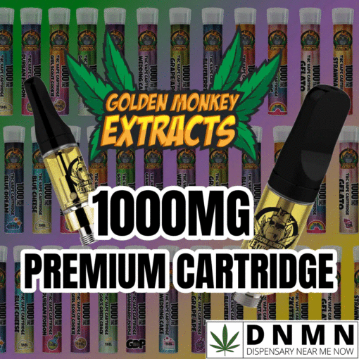 Golden Monkey Extracts Premium Vape Cartridge | Buy Vapes Online | Dispensary Near Me