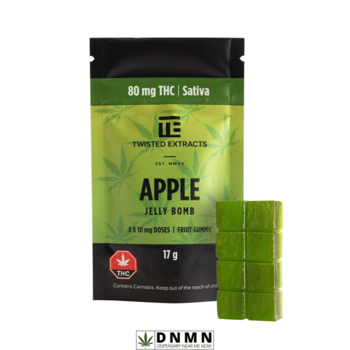 Green Apple Sativa Jelly Bomb Twisted Extract | Buy Edibles Online | Dispensary Near Me