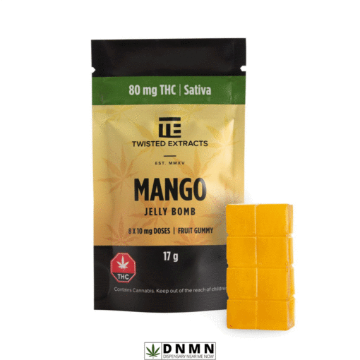 Mango Sativa Jelly Bomb Twisted Extract | Buy Edibles Online | Dispensary Near Me