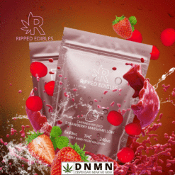 Strawberry Marshmellow Gummies Ripped Edibles | Buy Edibles Online | Dispensary Near Me