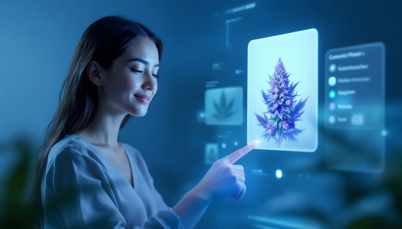 A person browsing an online dispensary for cannabis products.