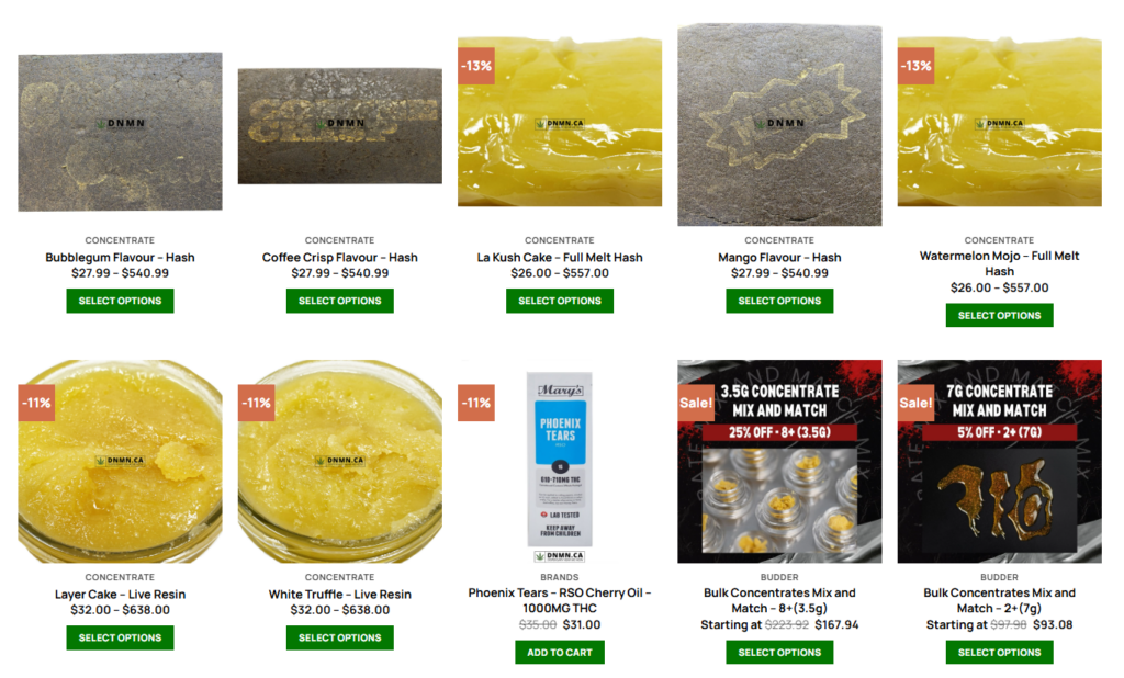 Quality Cannabis Products